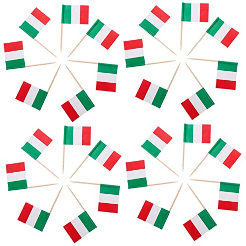 PartyKindom 200Stücke Multifunktionale Zahnstocherflaggen Italienische Party Cupcake Toppers für Kuchen Desserts und Feiern für Karneval und Veranstaltungen PartyKindom 200Stücke Multifunktionale Zahnstocherflaggen Italienische Party Cupcake Toppers für Kuchen Desserts und Feiern für Karneval und Veranstaltungen von PartyKindom
