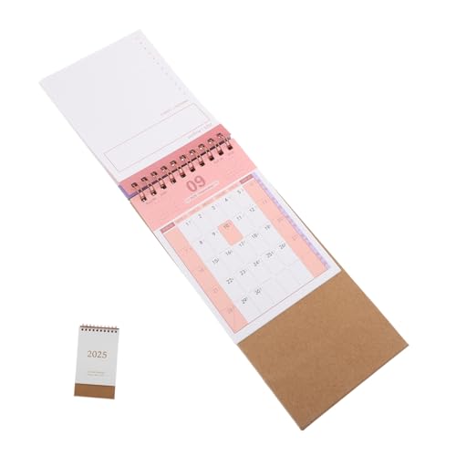 PartyKindom 2024 Einfacher Kalender Desktop-Kalender Klassenzimmer Schreibtisch Staffelei-Kalender 2025 Monatsplaner großer Kalender kleiner Kalender Bürokalender Lehrertischkalender Papier von PartyKindom