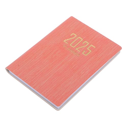 PartyKindom 2025 Agenda-Buch kalender mini notizbuch produktivitätsplaner Mini-Notizbuch Wochenplaner winzig Notizblock für tragbarer akademischer Planer Täglicher Planer Organizer Papier Rosa von PartyKindom