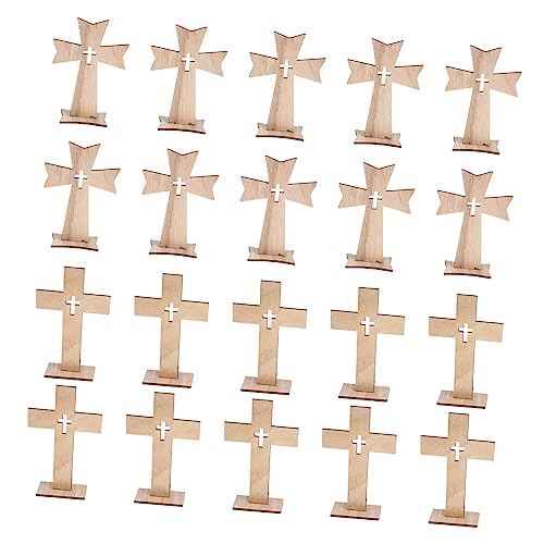 PartyKindom 20Sätze Holzkreuz Ornament Teilig aus Hochwertigem Holz für Haushaltsdekoration Kreative Bastelprojekte und Langlebig zum Bemalen und Gestalten für Feste PartyKindom 20Sätze Holzkreuz Ornament Teilig aus Hochwertigem Holz für Haushaltsdekoration Kreative Bastelprojekte und Langlebig zum Bemalen und Gestalten für Feste von PartyKindom