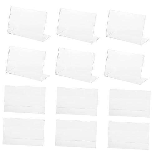 PartyKindom 20Stücke Acryl Preisschildhalter Form Transparente Etikettenständer für Supermarkt Restaurant Einfach zu Bedienen Stabil und Langlebig für Preisauszeichnungen PartyKindom 20Stücke Acryl Preisschildhalter Form Transparente Etikettenständer für Supermarkt Restaurant Einfach zu Bedienen Stabil und Langlebig für Preisauszeichnungen von PartyKindom