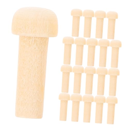 PartyKindom 20Stücke Holz Achsen Heringe Unvollendete Holzstäbe zum Basteln für DIY Projekte Möbelbau und Leicht zu Bemalen Robustem Holz PartyKindom 20Stücke Holz Achsen Heringe Unvollendete Holzstäbe zum Basteln für DIY Projekte Möbelbau und Leicht zu Bemalen Robustem Holz von PartyKindom