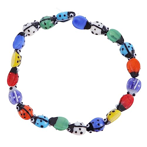 PartyKindom 20Stücke Perlen für DIY Schmuck Handgefertigte Glasperlen Vielseitig Einsetzbar für Armbänder und Mehr Zufällige Farben Umweltfreundliches Material von PartyKindom