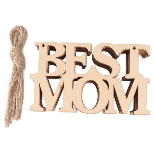 PartyKindom 20Stücke Unvollendete Holzausschnitte für DIY Holzhandwerk und Hängende Dekoration Holz Ornamente für Bastelprojekte für Persönliche von PartyKindom