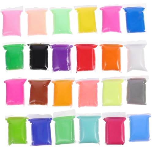 PartyKindom 24 Packungen Lufttrocknende Knete für DIY Modelliermasse für Kreatives Basteln Sicher und Einfach zu Formen für zu Geburtstagen und Feiertagen von PartyKindom