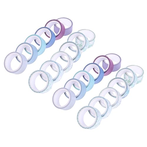 PartyKindom 24 Rollen Washi Tape Set Teiliges Dekoratives Klebeband für DIY Handwerk Scrapbooking und Journaling mit Kreativen Mustern für und Bastelprojekte von PartyKindom