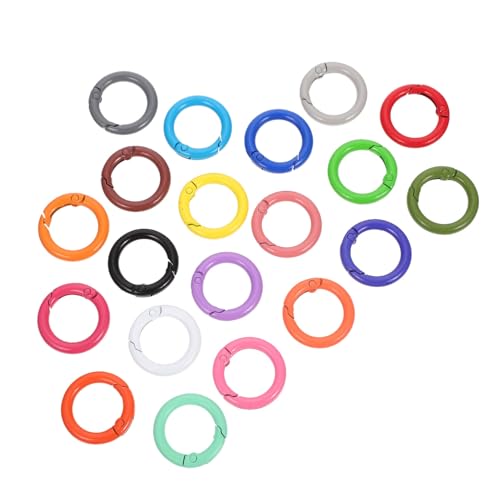 PartyKindom 24 Stück Teiliges Feder Ringe aus Robustem DIY Schlüsselanhänger Clips Praktische Metall Verbindungsringe für Taschen und Bastelprojekte Zufällige Farbe Zufällige Farbe PartyKindom 24 Stück Teiliges Feder Ringe aus Robustem DIY Schlüsselanhänger Clips Praktische Metall Verbindungsringe für Taschen und Bastelprojekte Zufällige Farbe Zufällige Farbe von PartyKindom