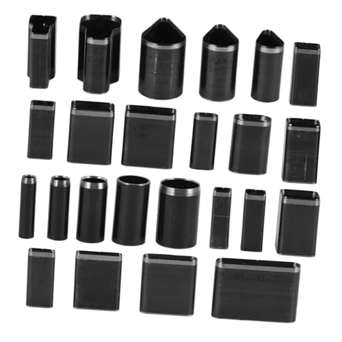 PartyKindom 24 Stück Teiliges Lederstanzwerkzeug Set Hochgeschwindigkeitsstahl Präzise DIY Lederloch Stanzer mit Muster Geeignet für Lederkunst Taschenherstellung und Vielseitige von PartyKindom