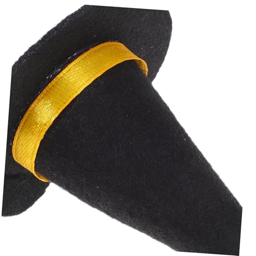 PartyKindom 24 Stück Teiliges Mini Filz Hexenhüte für Halloween Dekorationen Leichte Robuste Kleine Partyhüte für Flaschen und Kuchentopper Vielseitig für Karneval Maskerade und Diy Feiern von PartyKindom