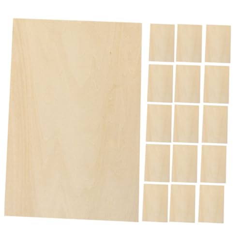 PartyKindom 24 Stück Unbearbeitete Holzplatten Lindenholz DIY Holzplatten für Bastelprojekte Modellbau und Dekoration von PartyKindom