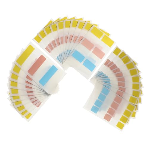 PartyKindom 240 Stück Selbstklebende Index Sticker Bunte Haftnotizen für Bücher Dokumente und Notizen Große Kleine und Mittlere Notizzettel Leicht Ablösbar und Langlebig von PartyKindom