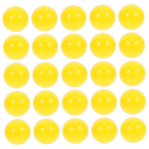 PartyKindom 25 Stück Kunststoff Lotteriekugeln Öffnende Raffle Balls für Partyspiele und Verlosungen Gelb Hohlkugeln für Überraschungen und Bastelprojekte von PartyKindom