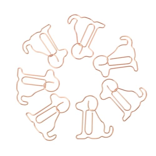PartyKindom 25 Stück Metall Büroklammern Hund Motiv Lesezeichen Clips aus Stabilem Metall Langlebig und Rostfrei Kreative Papierhalter für Büro Schule Geschenke für Hundeliebhaber Vielseitig von PartyKindom