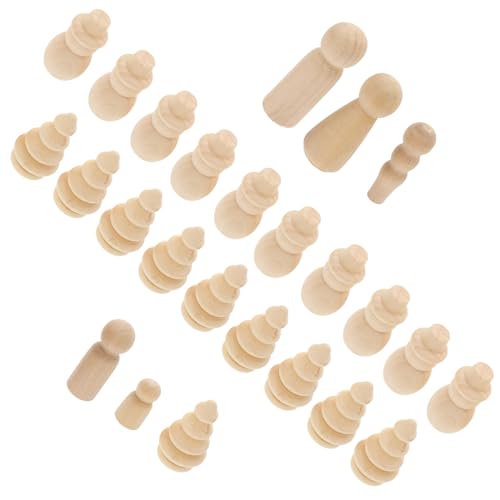 PartyKindom 25 Stück Teiliges DIY Holzfiguren Unbemalte Mini Holzskulpturen für Vielseitige Basteldeko Weihnachtsbaum Schneemann und Familienfiguren zum Bemalen und Dekorieren PartyKindom 25 Stück Teiliges DIY Holzfiguren Unbemalte Mini Holzskulpturen für Vielseitige Basteldeko Weihnachtsbaum Schneemann und Familienfiguren zum Bemalen und Dekorieren von PartyKindom