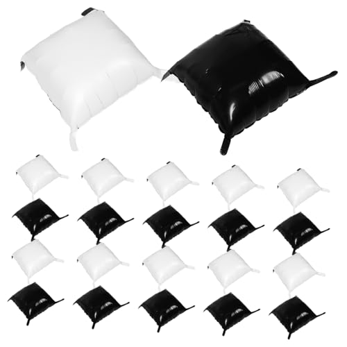 PartyKindom 25-teiliger Quadratischer Ballon-hintergrund: Doppelseitige Weiß-schwarze Folienballonwand Für Geburtstags-, Braut- Und Jubiläums-babyparty-party-dekoration PartyKindom 25-teiliger Quadratischer Ballon-hintergrund: Doppelseitige Weiß-schwarze Folienballonwand Für Geburtstags-, Braut- Und Jubiläums-babyparty-party-dekoration von PartyKindom