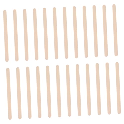 PartyKindom 250 Stück Holzstäbchen zum Basteln Glatte Oberfläche Leicht und Handlich Vielseitige DIY Holzstiele für Eis Waxing und Handwerk Sichere Stabile Holzstäbchen für Kreative Projekte von PartyKindom