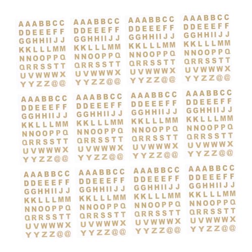 PartyKindom 25Blätter Selbstklebende Goldene Alphabet Aufkleber Transparente Buchstaben Sticker für Notizbücher und Scrapbooking und Einfach zu Verwenden von PartyKindom