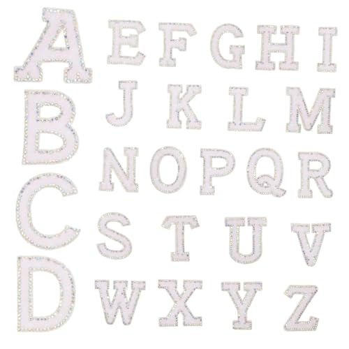 PartyKindom 26 Stück Teiliges Buchstaben Patches mit Perlen und Glitzer Selbstklebend Aufnähen Langlebige DIY Kleidung Applikationen für Jacken Hüte und Taschen Vielseitige Dekoration PartyKindom 26 Stück Teiliges Buchstaben Patches mit Perlen und Glitzer Selbstklebend Aufnähen Langlebige DIY Kleidung Applikationen für Jacken Hüte und Taschen Vielseitige Dekoration von PartyKindom