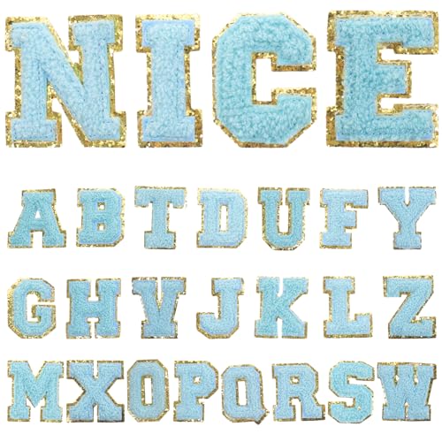 PartyKindom 26 Stück Buchstabenförmige Bestickte Patches Multifunktionale Aufnäher zum Nähen und Dekorieren für Kleidung Hüte Taschen und Schuhe von PartyKindom