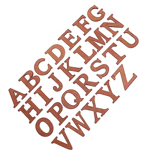 PartyKindom 26Stücke Teiliges Holzbuchstaben DIY Alphabet Holzscheiben für Bastelprojekte Große Hochwertigem Holz für Foto Requisiten und Home Decor von PartyKindom
