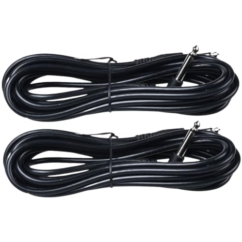 PartyKindom 2Stücke Gitarrenkabel Elektrogitarren Audiokabel für Gitarre Bass und Keyboard Langlebig und Professionell von PartyKindom