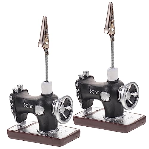 PartyKindom 2Stücke Vintage Memo Clips aus Hochwertigem Harz Stilvolle Kartenklemmen für Schreibtisch und Büro Dekorative Foto Clips für Notizen Karten und Erinnerungen für Ihre von PartyKindom