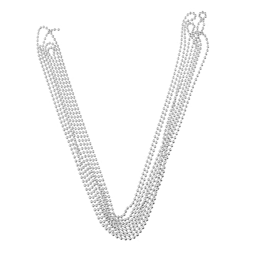 PartyKindom 3 Perlenverbindungskopf Perlenkugelkette Schlüssel Ketten für die Schmuckherstellung Hardware-Kette Perlenkette mit Verbindungsstück Kugelkette aus Edelstahl Silver PartyKindom 3 Perlenverbindungskopf Perlenkugelkette Schlüssel Ketten für die Schmuckherstellung Hardware-Kette Perlenkette mit Verbindungsstück Kugelkette aus Edelstahl Silver von PartyKindom