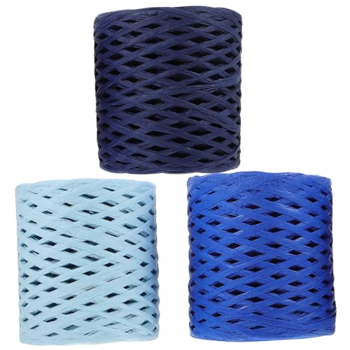 PartyKindom 3 Rollen Bunte Raffiabänder Papier Himmelblau und Meerblau für Blumensträuße und DIY Projekte Robust und Vielseitig Einsetzbar PartyKindom 3 Rollen Bunte Raffiabänder Papier Himmelblau und Meerblau für Blumensträuße und DIY Projekte Robust und Vielseitig Einsetzbar von PartyKindom