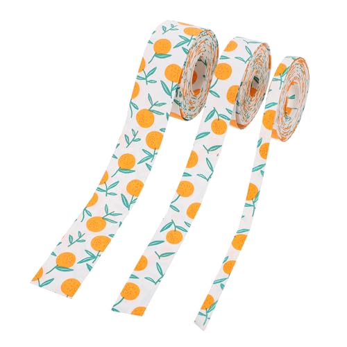 PartyKindom 3 Rollen DIY Geschenkband pro Dekoratives Langlebiges Geschenkverpackungsband mit Fruchtigem Muster Leichtes Faltenfreies Bastelband für Handarbeit und Geschenkanlässe PartyKindom 3 Rollen DIY Geschenkband pro Dekoratives Langlebiges Geschenkverpackungsband mit Fruchtigem Muster Leichtes Faltenfreies Bastelband für Handarbeit und Geschenkanlässe von PartyKindom