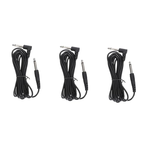 PartyKindom 3 STÜCKE Teiliges Gitarren audiokabel Flexibles Langlebiges Anschlusskabel Gitarre Lautsprecher und Aufnahme Stabile Signalübertragung Kompatibel mit Audiozubehör von PartyKindom