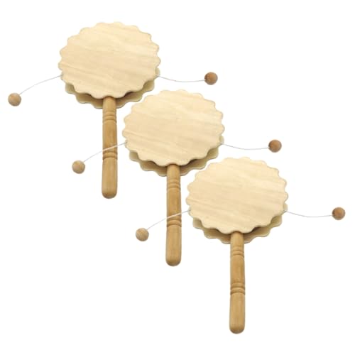 PartyKindom 3 Stück DIY Unlackierte Holz Rasseltrommel Unfertige Handwerkskunst für Kreative Malprojekte für Bastelideen Vielseitig Einsetzbar als Dekoration oder Lernspielzeug PartyKindom 3 Stück DIY Unlackierte Holz Rasseltrommel Unfertige Handwerkskunst für Kreative Malprojekte für Bastelideen Vielseitig Einsetzbar als Dekoration oder Lernspielzeug von PartyKindom