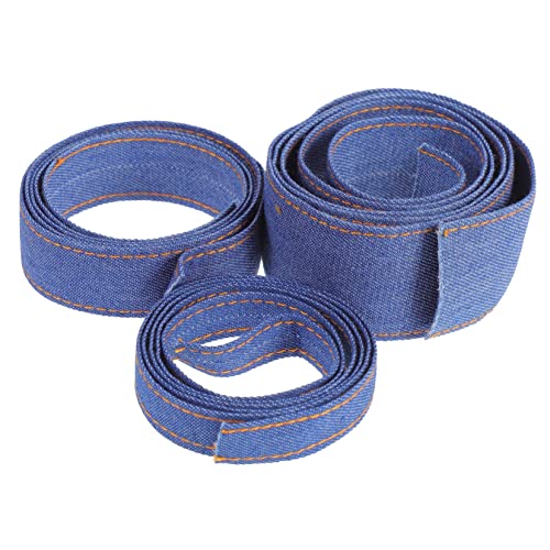 PartyKindom 3 Stück Denim Band Doppelt Genäht für Diy Haarschmuck und Vielseitig Einsetzbar für Haarbänder Dekorationen und Bekleidungsaccessoires PartyKindom 3 Stück Denim Band Doppelt Genäht für Diy Haarschmuck und Vielseitig Einsetzbar für Haarbänder Dekorationen und Bekleidungsaccessoires von PartyKindom