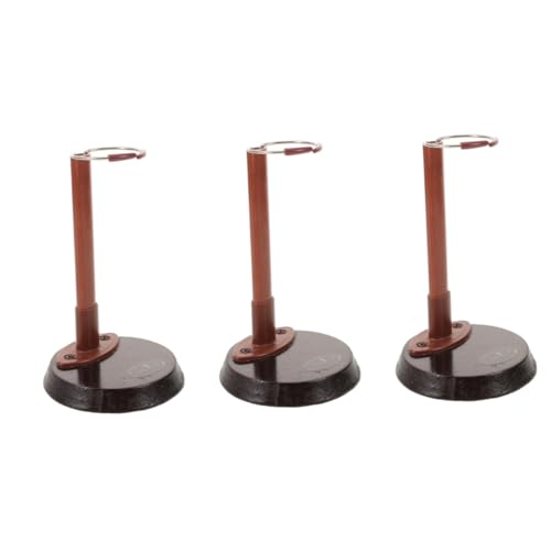 PartyKindom 3 Stück Puppenständer puppenzubehör Anzeige aufdecken Zubehör für Babypuppen Mädchen Stand Puppen für Figurenständer Display-Ständer Ständer für Puppen Eisen Brown von PartyKindom