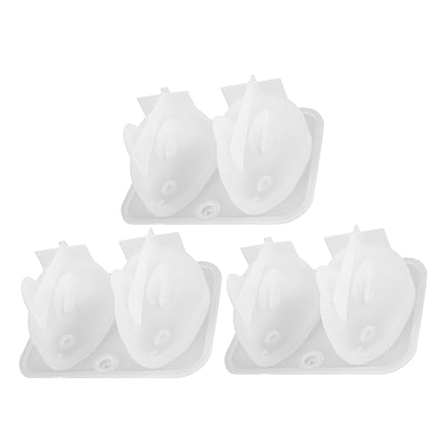 PartyKindom 3 Stück Teiliges DIY Silikonform für Niedliche Kaninchen Kristall Epoxidharz Gießformen für Kreative Bastelprojekte und Tischdekoration von PartyKindom