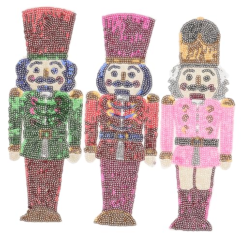 PartyKindom 3 Stück Teiliges Kleine Pailletten Stoffaufnäher Soldatenmütze mit Kleber Zarte Jacken Patches zum Aufbügeln Dekorative Hut Accessoires für Kleidung Rucksack DIY Kleidungsmode PartyKindom 3 Stück Teiliges Kleine Pailletten Stoffaufnäher Soldatenmütze mit Kleber Zarte Jacken Patches zum Aufbügeln Dekorative Hut Accessoires für Kleidung Rucksack DIY Kleidungsmode von PartyKindom