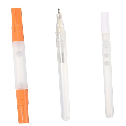 PartyKindom 3 Stück Teiliges Nachfüllbare Leere Graffiti Marker Transparente Acrylfarben Stifte Vielseitige Spitzen Doppelseitig zum Schreiben und Zeichnen Robust und Kompakt für Künstler und von PartyKindom