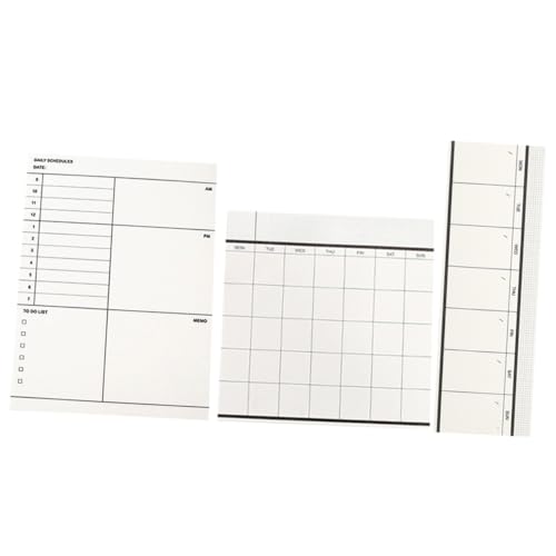 PartyKindom 3 Stück Teiliges Notizblock Handlicher Wochenplaner Multifunktionales Memo Schreibpad Leicht Tragbar Glattes für Reibungsloses Schreiben für Büro Haushalt und Reiseplanung PartyKindom 3 Stück Teiliges Notizblock Handlicher Wochenplaner Multifunktionales Memo Schreibpad Leicht Tragbar Glattes für Reibungsloses Schreiben für Büro Haushalt und Reiseplanung von PartyKindom