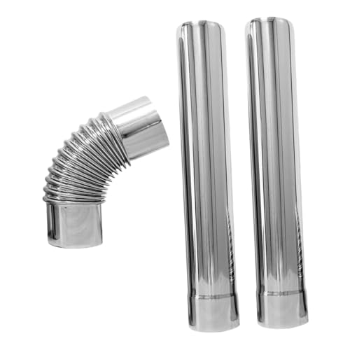 PartyKindom 3 Stück Teiliges Rauchrohr Set Bogen und Gerade Rohre Hitzebeständig Einfache Montage Kaminrohr für Gas Wasserbereiter Flexibler Schornsteinabzug Optimale Belüftung PartyKindom 3 Stück Teiliges Rauchrohr Set Bogen und Gerade Rohre Hitzebeständig Einfache Montage Kaminrohr für Gas Wasserbereiter Flexibler Schornsteinabzug Optimale Belüftung von PartyKindom