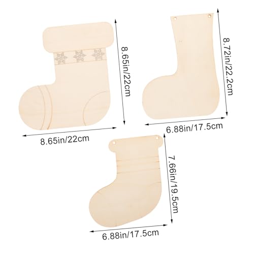 PartyKindom 3 Stück Teiliges Rustikale Unvollendete Holzsocken Anhänger DIY Bastelmaterialien für Weihnachtsdekorationen Wiederverwendbar Glatt zum Bemalen und Individuellen Gestalten PartyKindom 3 Stück Teiliges Rustikale Unvollendete Holzsocken Anhänger DIY Bastelmaterialien für Weihnachtsdekorationen Wiederverwendbar Glatt zum Bemalen und Individuellen Gestalten von PartyKindom