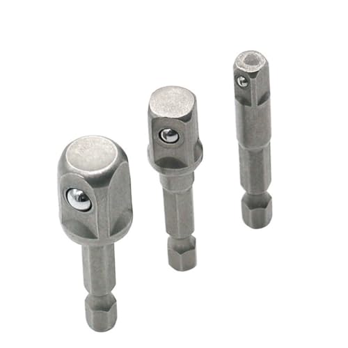 PartyKindom 3 Stück Teiliges Steckschlüssel Adapter Set mit Sechskantschaft Schnellwechsel Verlängerung für Bohrmaschine und Schlagschrauber Robuste Stahl Ausführung PartyKindom 3 Stück Teiliges Steckschlüssel Adapter Set mit Sechskantschaft Schnellwechsel Verlängerung für Bohrmaschine und Schlagschrauber Robuste Stahl Ausführung von PartyKindom