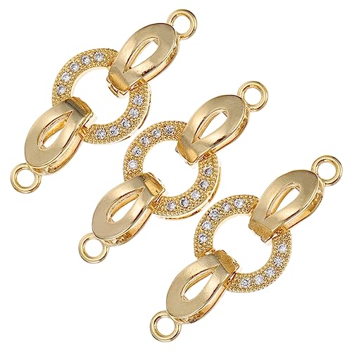 PartyKindom 3 Stück kupferverschluss haken Verschlüsse doppelt Doppelverschluss Schließe Bronze armbandverschluss schmuck machen Schmuckteile Schmuckverschluss Zubehör Verschlusshaken Golden PartyKindom 3 Stück kupferverschluss haken Verschlüsse doppelt Doppelverschluss Schließe Bronze armbandverschluss schmuck machen Schmuckteile Schmuckverschluss Zubehör Verschlusshaken Golden von PartyKindom