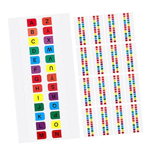 PartyKindom 30 Blatt Selbstklebende Alphabet Registertabs Praktische Bunte Notizbuchseitenmarker Leicht zu Beschreiben Kratzfest Vielseitig für Lehrer Büro und Zuhause Farbige PartyKindom 30 Blatt Selbstklebende Alphabet Registertabs Praktische Bunte Notizbuchseitenmarker Leicht zu Beschreiben Kratzfest Vielseitig für Lehrer Büro und Zuhause Farbige von PartyKindom