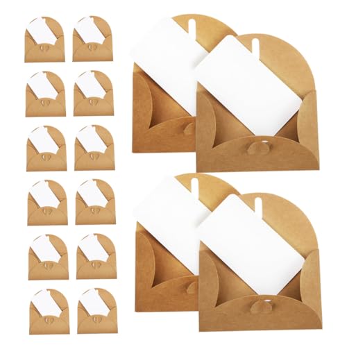 PartyKindom 30 Sätze Liebe Schnalle Umschlag Kleine Umschläge Danke Kartenumschläge Umschläge Für Partyeinladungen Für Besondere Anlässe Kraftpapier Braun von PartyKindom