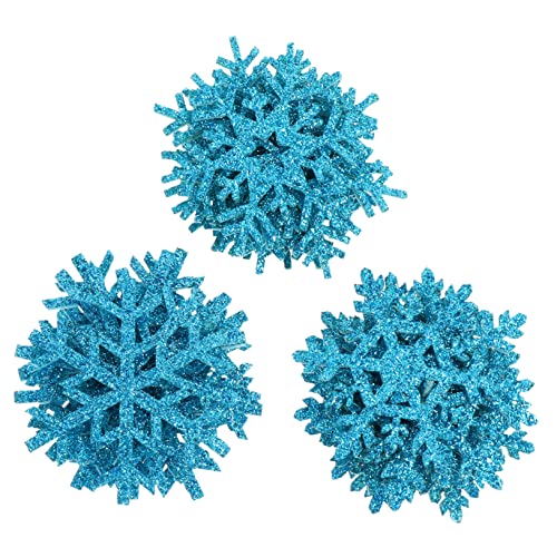 PartyKindom 30 Stück Handgefertigte Haar Accessoires Materialien Zum Aufbügeln Party Stickerei Flocken Silberne Glitzer Schneeflocke Zum Dekorieren Von Schnee Patches Szene Schneeflocken von PartyKindom