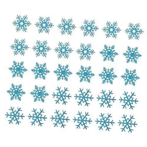 PartyKindom 30 Stück Handgefertigte Materialien Für Haaraccessoires Zubehör Schneeflocken-aufkleber Flicken Nähen Applikationen Für Kleidung Silber Glitzer Schneeflocke Bügelflicken Stoff Blau PartyKindom 30 Stück Handgefertigte Materialien Für Haaraccessoires Zubehör Schneeflocken-aufkleber Flicken Nähen Applikationen Für Kleidung Silber Glitzer Schneeflocke Bügelflicken Stoff Blau von PartyKindom