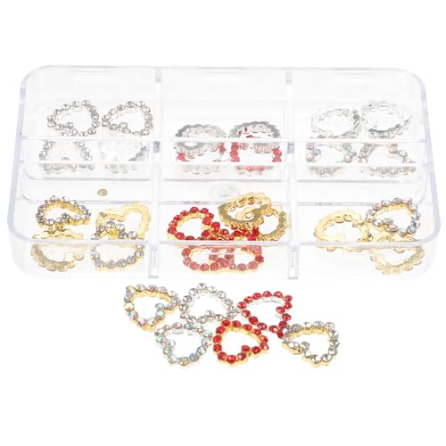 PartyKindom 30 Stück Herz Nagelcharms aus Strass Bunte DIY Nagelkunst Dekoration für Nägel und Nagelzubehör PartyKindom 30 Stück Herz Nagelcharms aus Strass Bunte DIY Nagelkunst Dekoration für Nägel und Nagelzubehör von PartyKindom