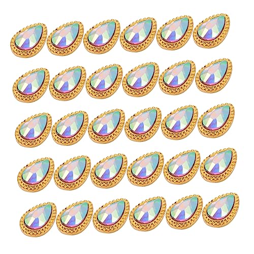 PartyKindom 30 Stück Nagelkunst Aufkleber mit Strass Kristallen Dekorationssteinen für DIY Nailart Bunte Nagel Gems und Rhinestones für Kreative Handarbeiten PartyKindom 30 Stück Nagelkunst Aufkleber mit Strass Kristallen Dekorationssteinen für DIY Nailart Bunte Nagel Gems und Rhinestones für Kreative Handarbeiten von PartyKindom