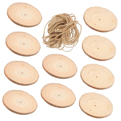 PartyKindom 30 Stück Teiliges Naturbelassene Holzscheiben DIY Weihnachtsbaum Anhänger Basteln Blanke Holzplättchen mit Rinde für Malen Dekoration Weihnachtsdeko Tannenbaum Deko PartyKindom 30 Stück Teiliges Naturbelassene Holzscheiben DIY Weihnachtsbaum Anhänger Basteln Blanke Holzplättchen mit Rinde für Malen Dekoration Weihnachtsdeko Tannenbaum Deko von PartyKindom