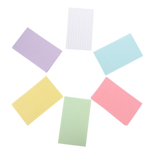 PartyKindom 300 Blatt Farbige Karteikarten Revisionskarten Bunt Karteikarten Lernen Mini-karteikarten Groß Wortkarten Schreiben Flashcard Überarbeitung Der Notizkarten Pastell Stichwort Papier von PartyKindom