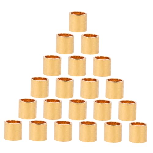 PartyKindom 300 Stück DIY Schmuck Quetschperlen Echtgold Rohrförmige Crimps mit Glatten Kanten für Armband und Halskette Handgefertigte Bastelperlen für Schmuckherstellung von PartyKindom
